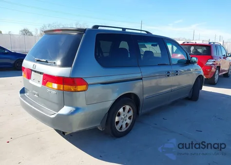 2002 Honda Odyssey Ex from USA, damaged, VIN 2HKRL18662H533439